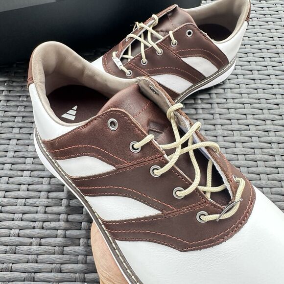 Adidas MC Z-Traxion White/Brown Golf Men's Shoes IG0910 - Picture 12 of 15